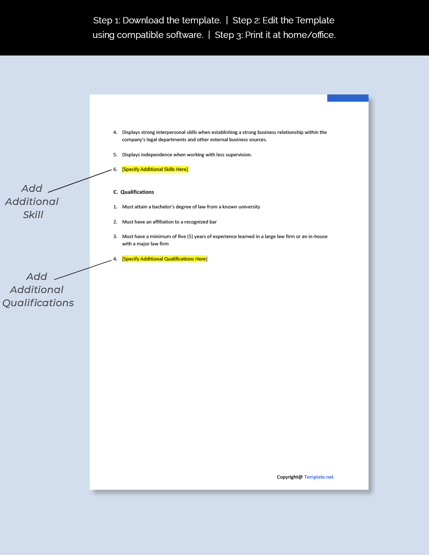 Free In House Lawyer Job Description Download In Word Google Docs 