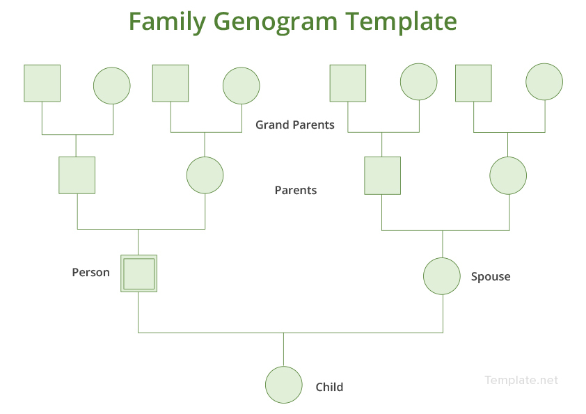 Family Genogram Template In Microsoft Word Template