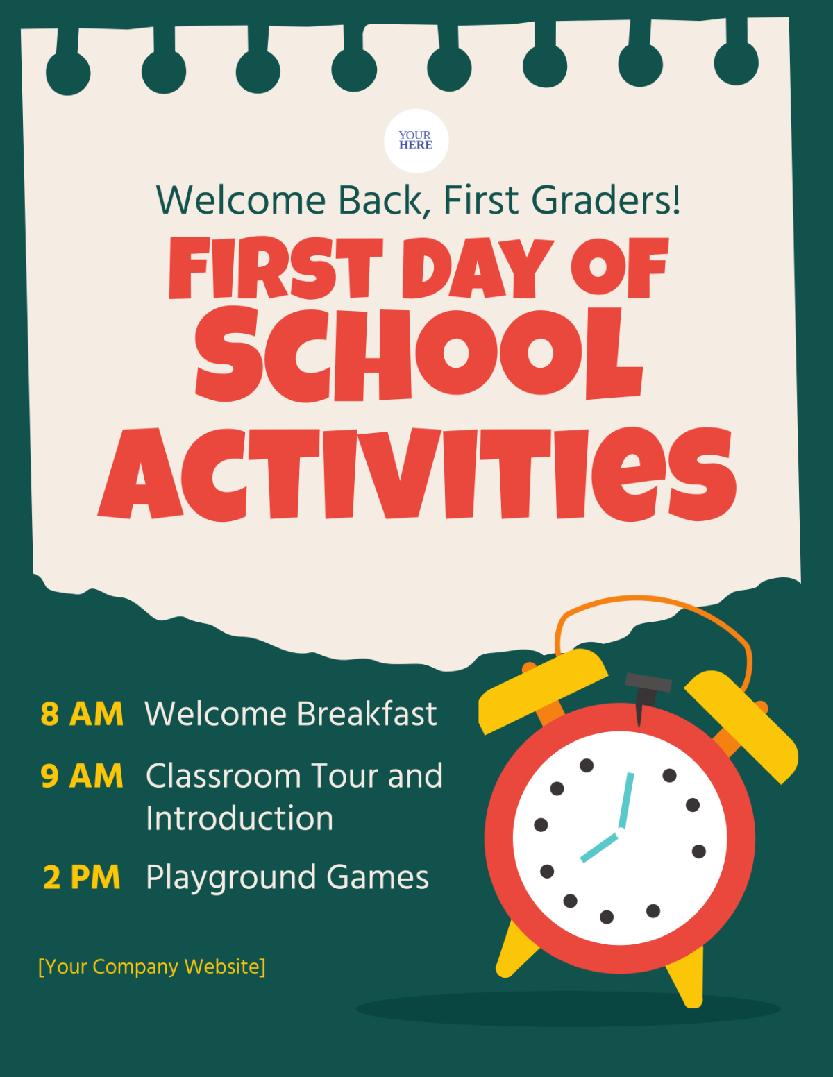Back to School Activities for First Grade