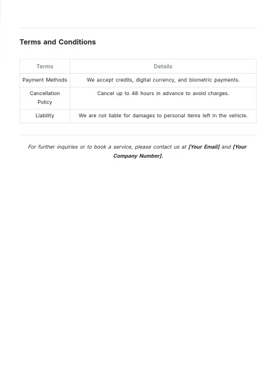 Free Car Wash Price List Template to Edit Online