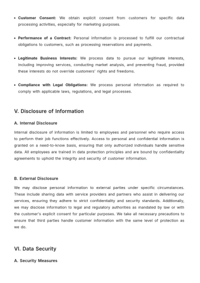 Free Car Rental Confidentiality Policy Template to Edit Online