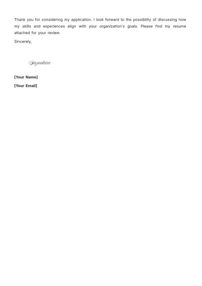 Free Financial Statement Analysis Cover Letter to Edit Online