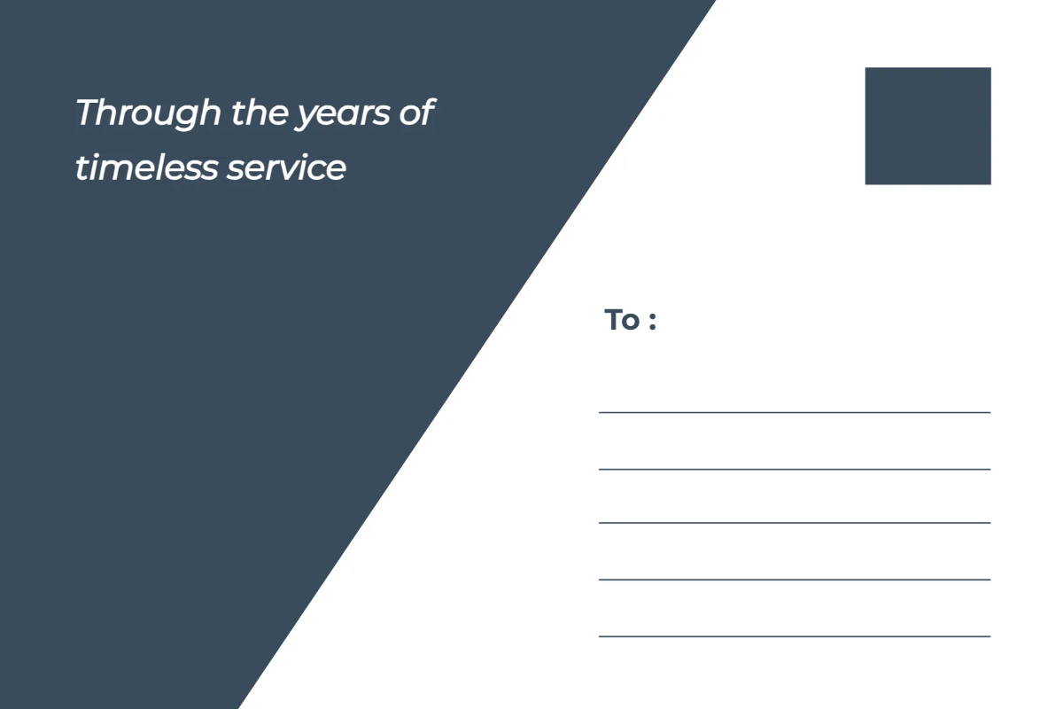 Free Professional Post Card Template to Edit Online