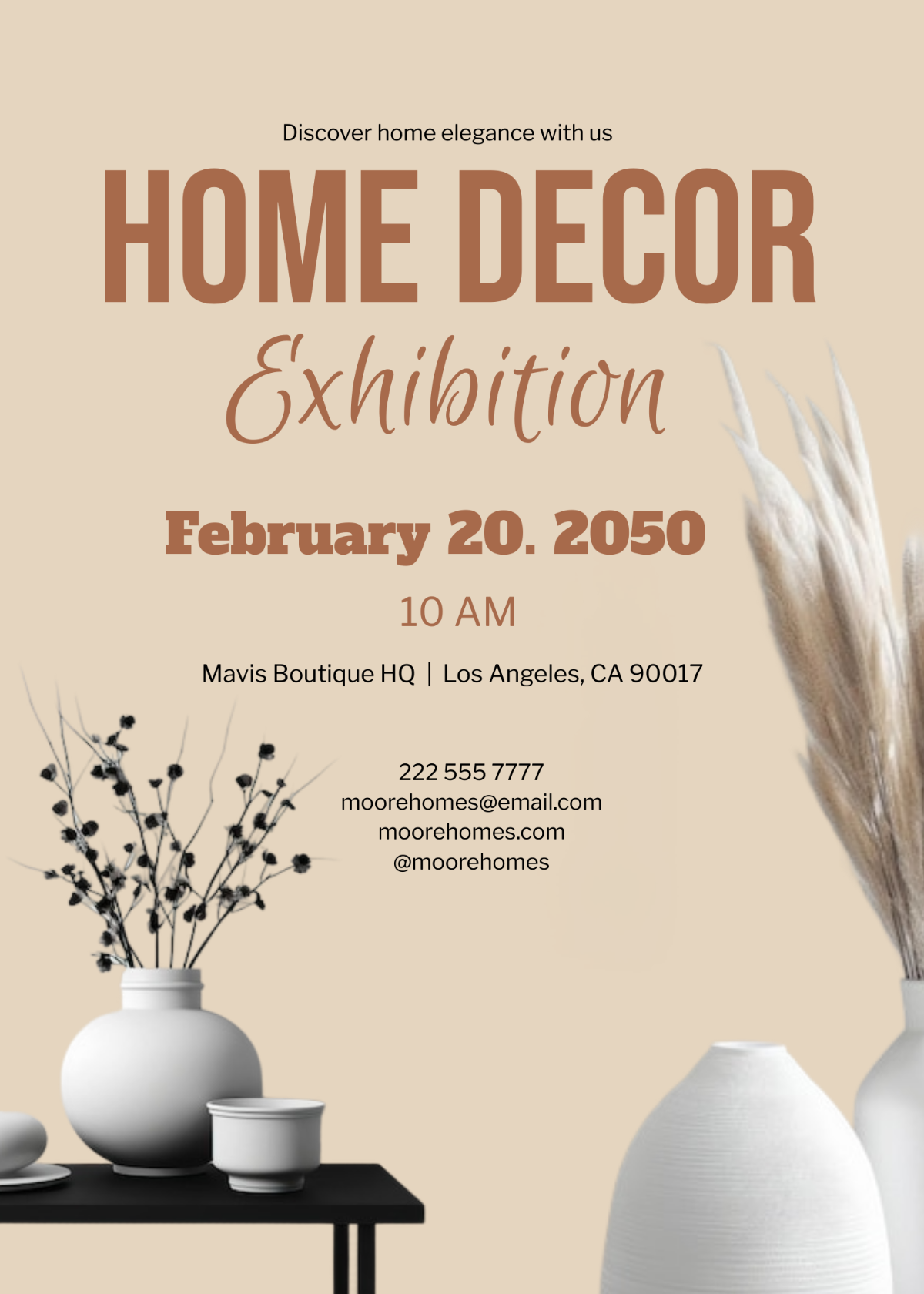 Home Decor Exhibition Invitation
