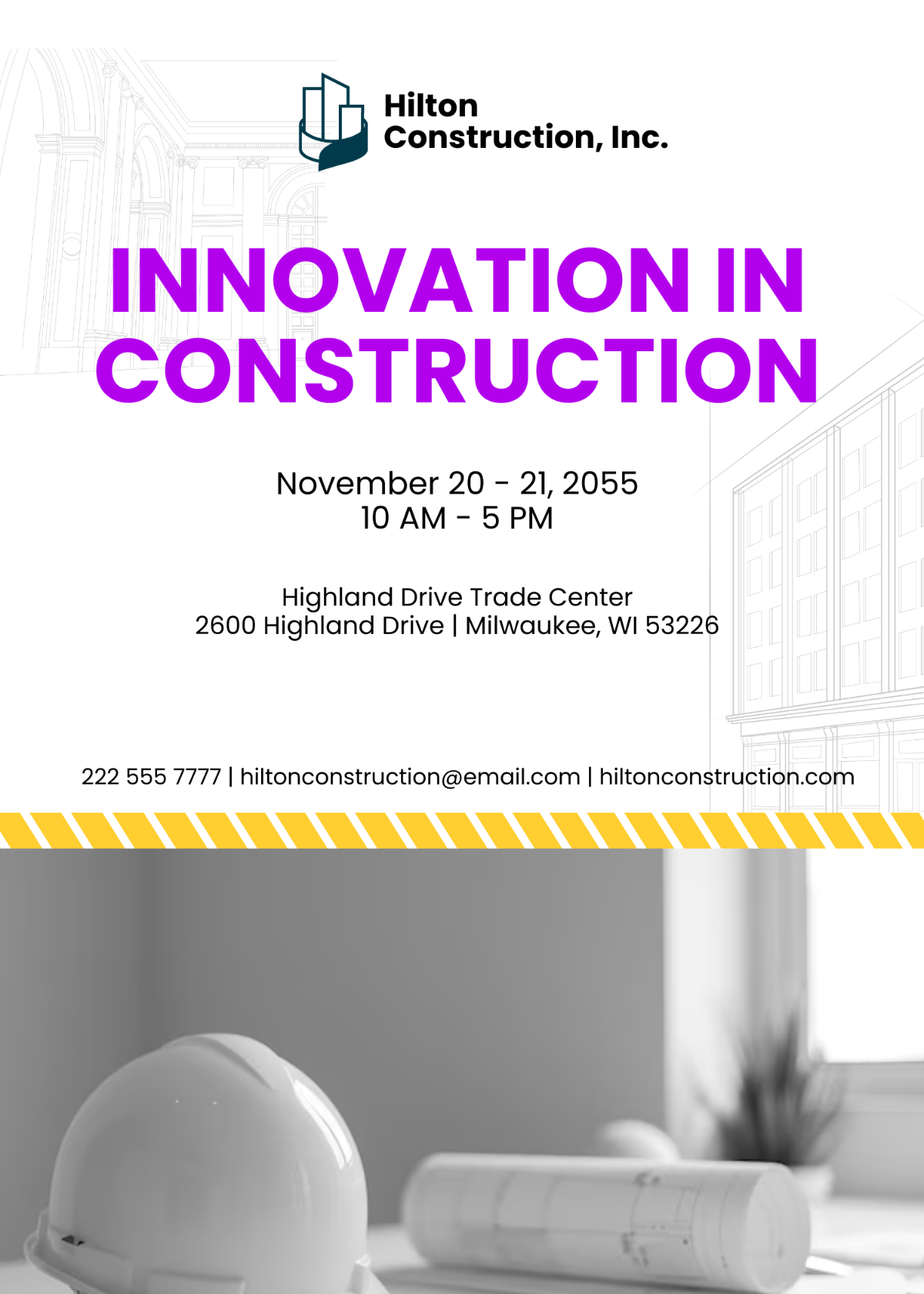 Construction Exhibition Invitation