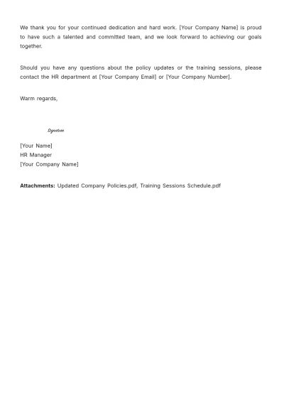 Free Car Rental HR Letter Template to Edit Online