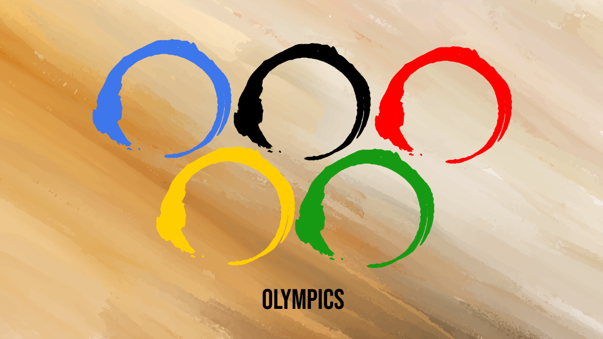 Olympic Rings Oil Painting Background