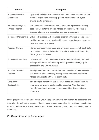 Free Gym Loan Proposal Template to Edit Online