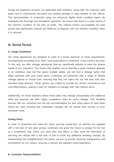 Free Car Rental Job Procedure Template to Edit Online