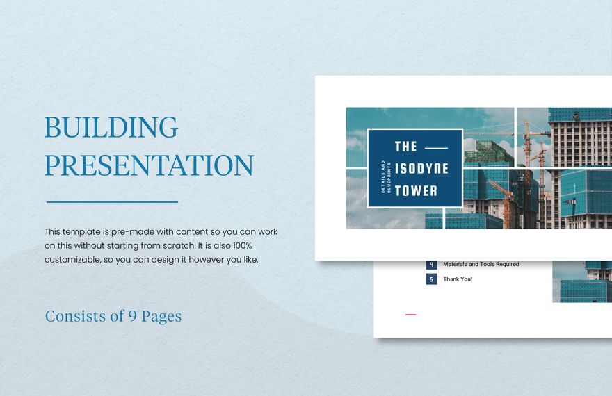 Building Presentation Template in PowerPoint, Google Slides, Apple Keynote