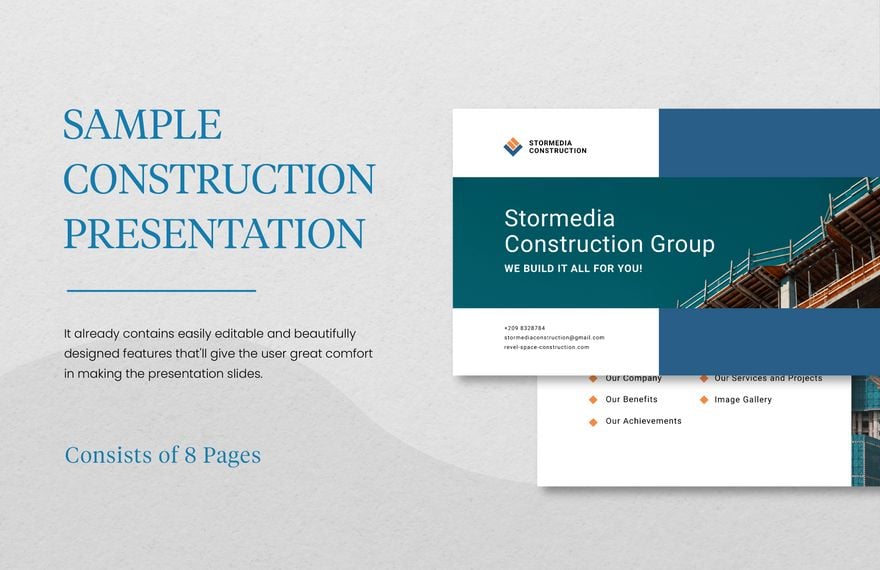 Sample Construction Presentation Template