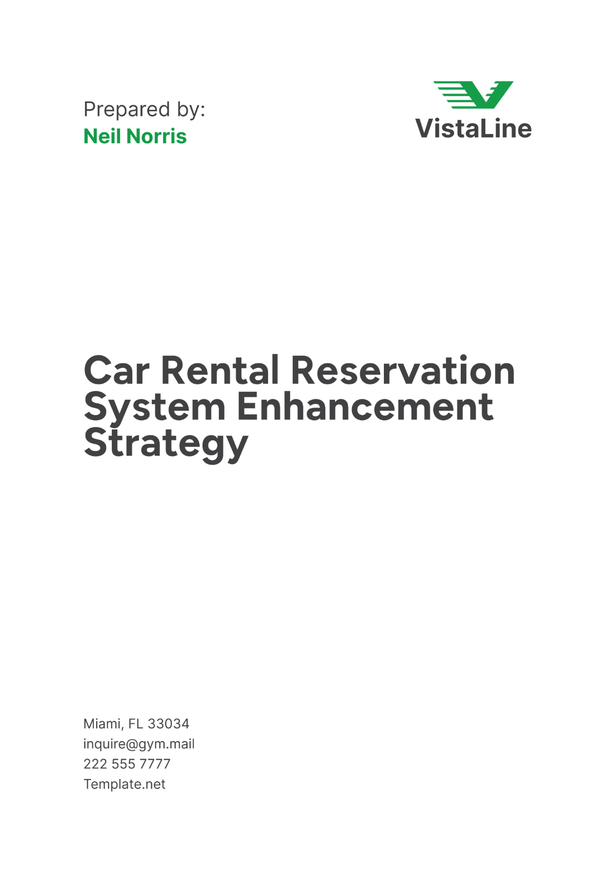 Car Rental Reservation System Enhancement Strategy Template