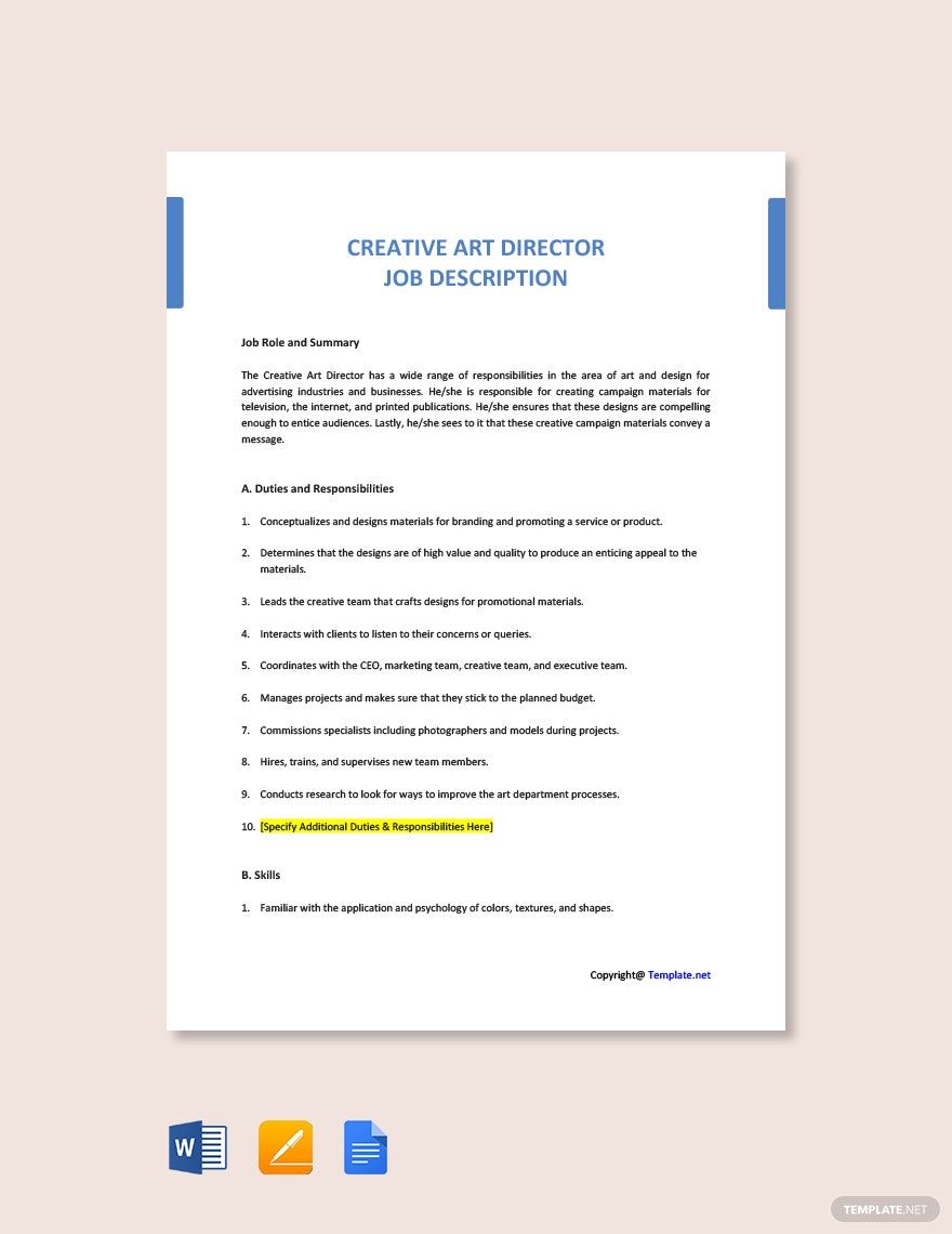 Creative Ad Word Templates Design, Free, Download