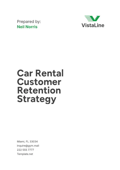 Free Car Rental Customer Retention Strategy Template to Edit Online