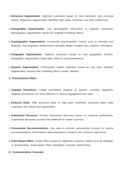 Free Car Rental Customer Retention Strategy Template to Edit Online