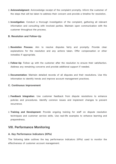 Free Car Rental Customer Account Management Policy Template to Edit Online