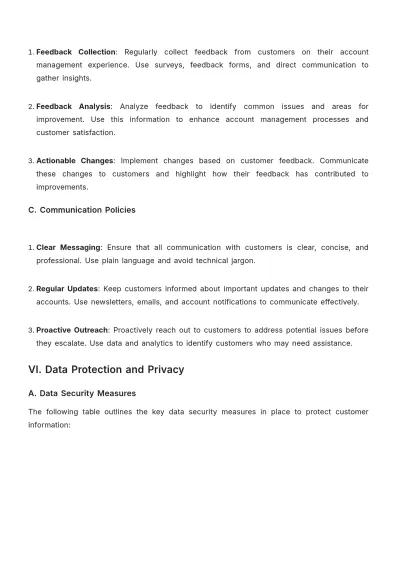 Free Car Rental Customer Account Management Policy Template to Edit Online
