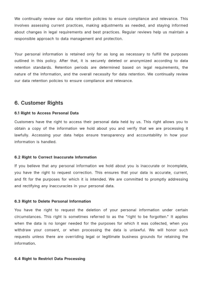 Free Car Rental Privacy Policy Template to Edit Online