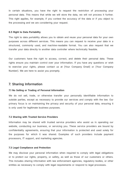 Free Car Rental Privacy Policy Template to Edit Online