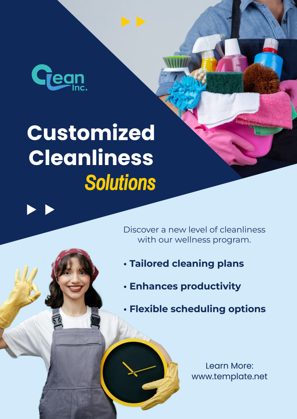Cleaning Services Wellness Program Ad