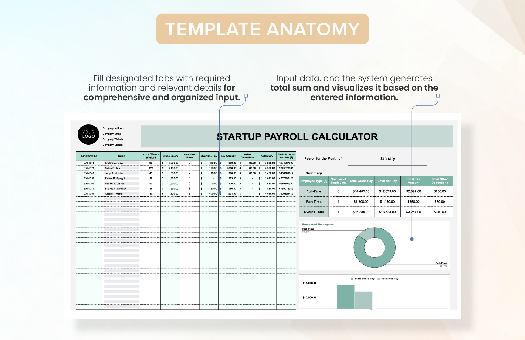 Startup Payroll Calculator Template