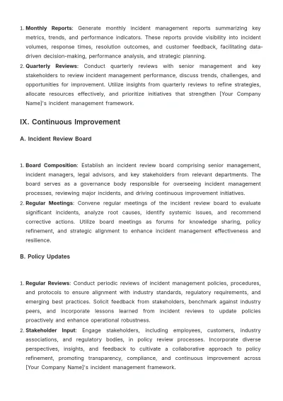 Free Car Rental Customer Incident Strategy Template to Edit Online