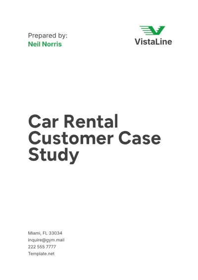 Free Car Rental Customer Case Study Template to Edit Online