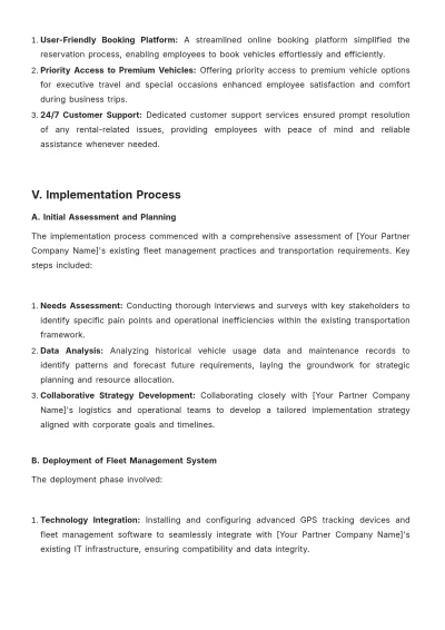 Free Car Rental Customer Case Study Template to Edit Online