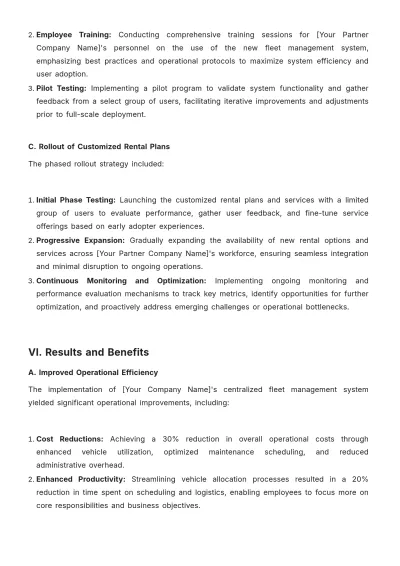 Free Car Rental Customer Case Study Template to Edit Online