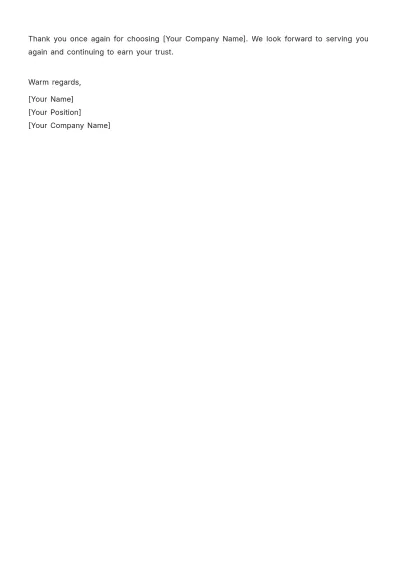 Free Car Rental Customer Appreciation Letter Template to Edit Online
