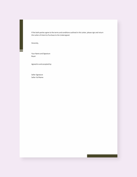 FREE Letter of Intent to Purchase Equipment Template - Word (DOC ...