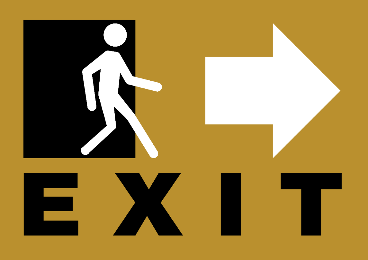 Hotel Exit Signage