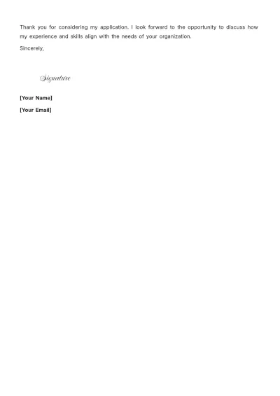 Free SAP PM Consultant Cover Letter to Edit Online