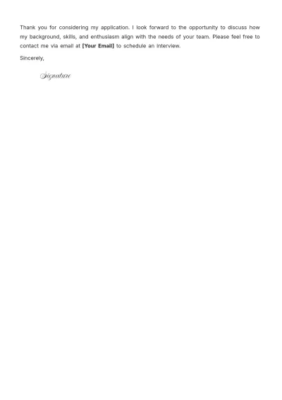 Free UI Designer Cover Letter to Edit Online