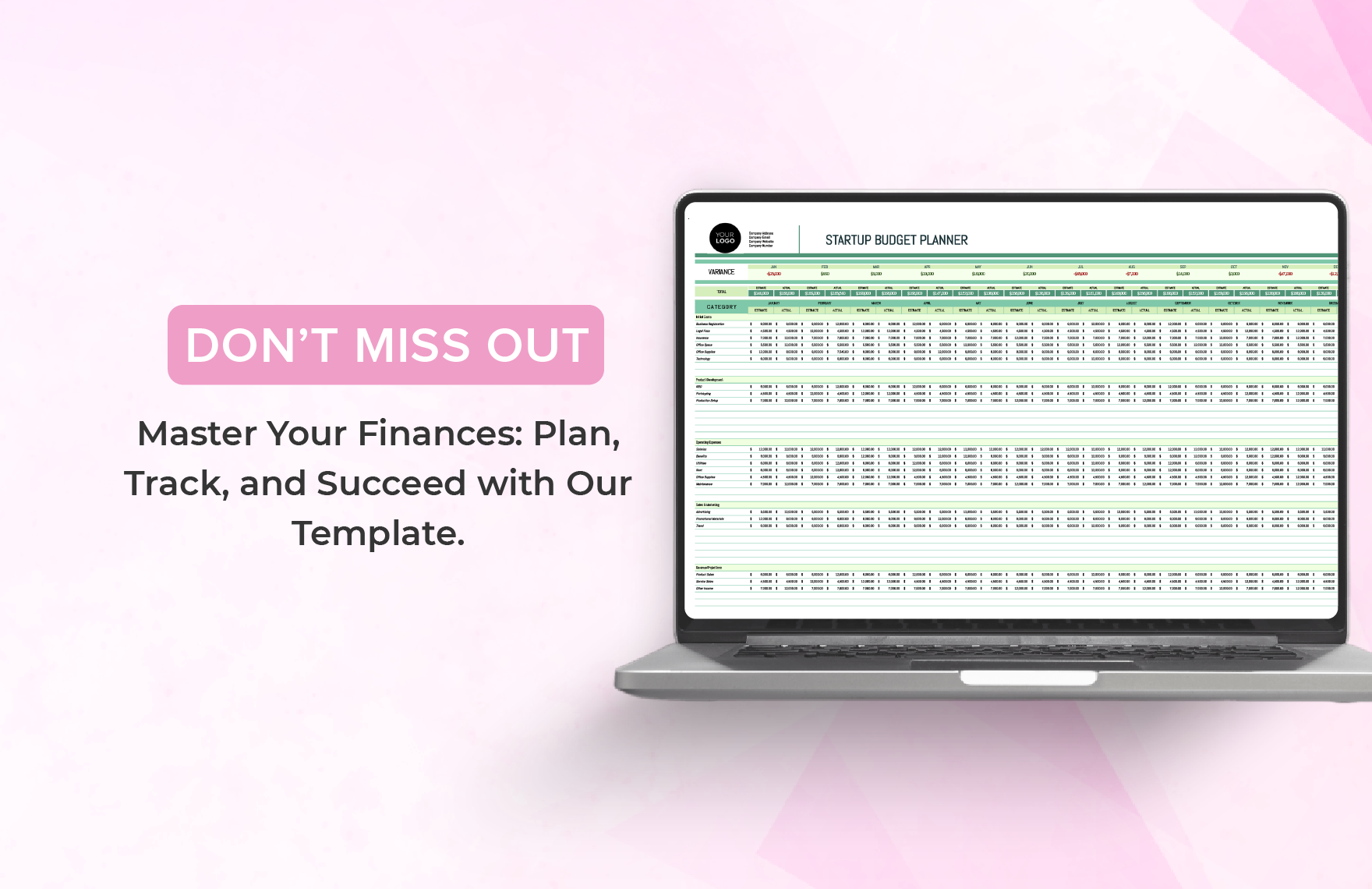 Startup Budget Planner Template
