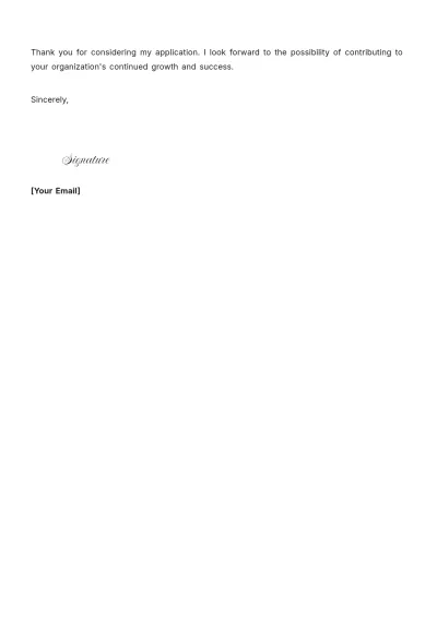 Free Supply Chain Consulting Cover Letter to Edit Online