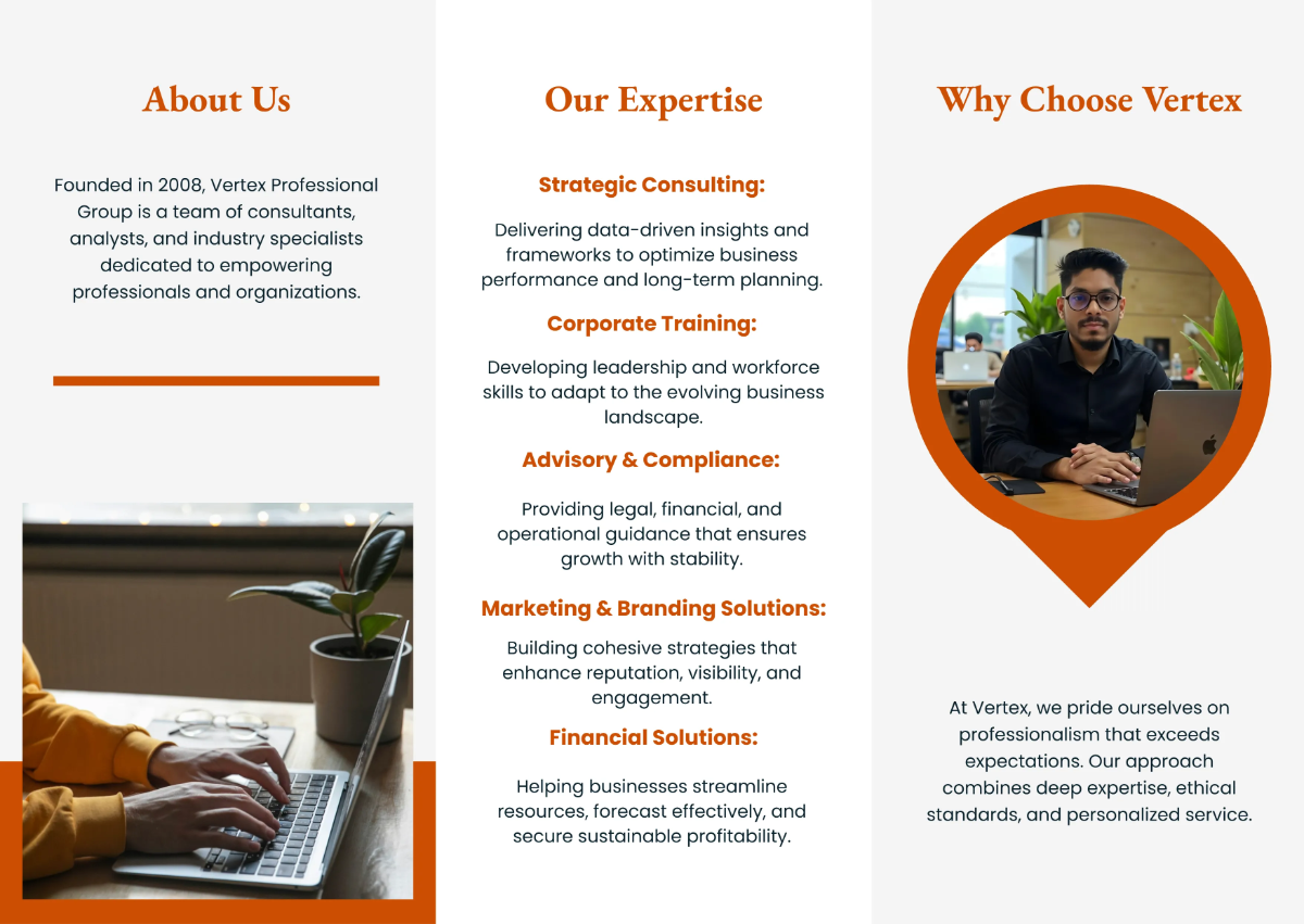 Free Professional Pamphlet Template to Edit Online