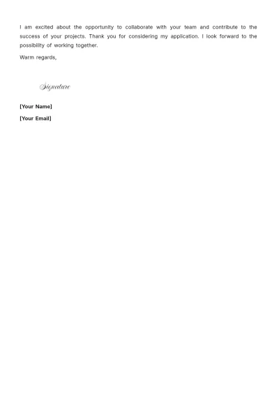 Free Freelance Designer Cover Letter to Edit Online