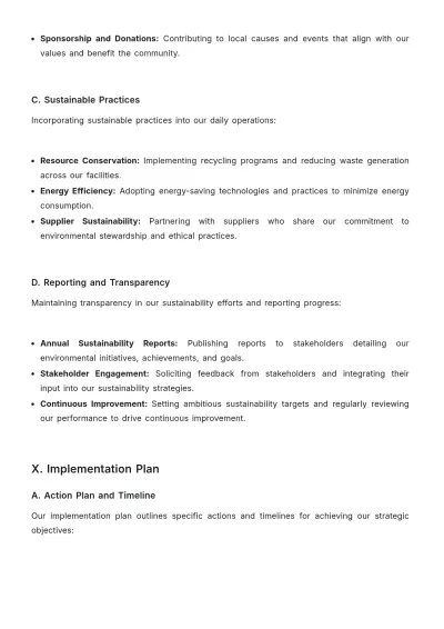 Free Car Rental Yearly Strategy Template to Edit Online