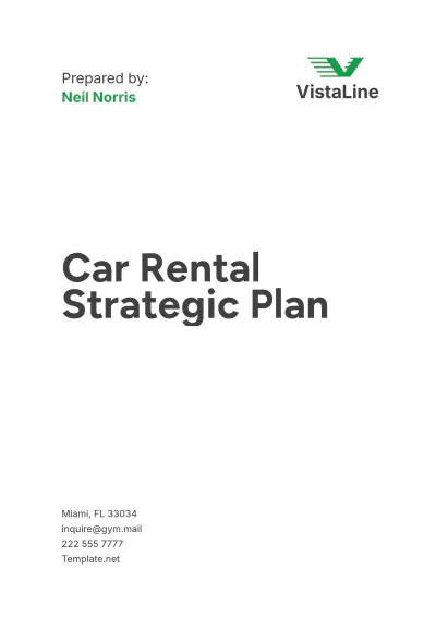 Free Car Rental Strategic Plan Template to Edit Online