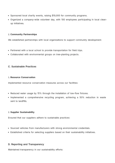 Free Car Rental Monthly Report Template to Edit Online