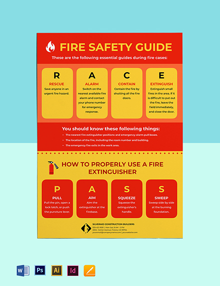 Safety Rules Poster Template - Illustrator, InDesign, Word, Apple Pages ...