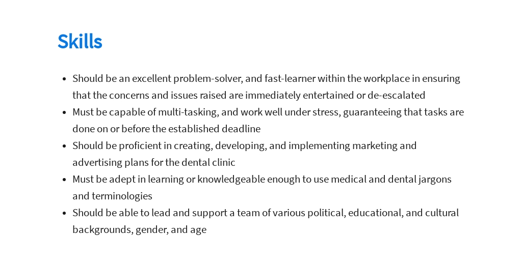 Free Dental Lab Manager Job Ad and Description Template 4.jpe