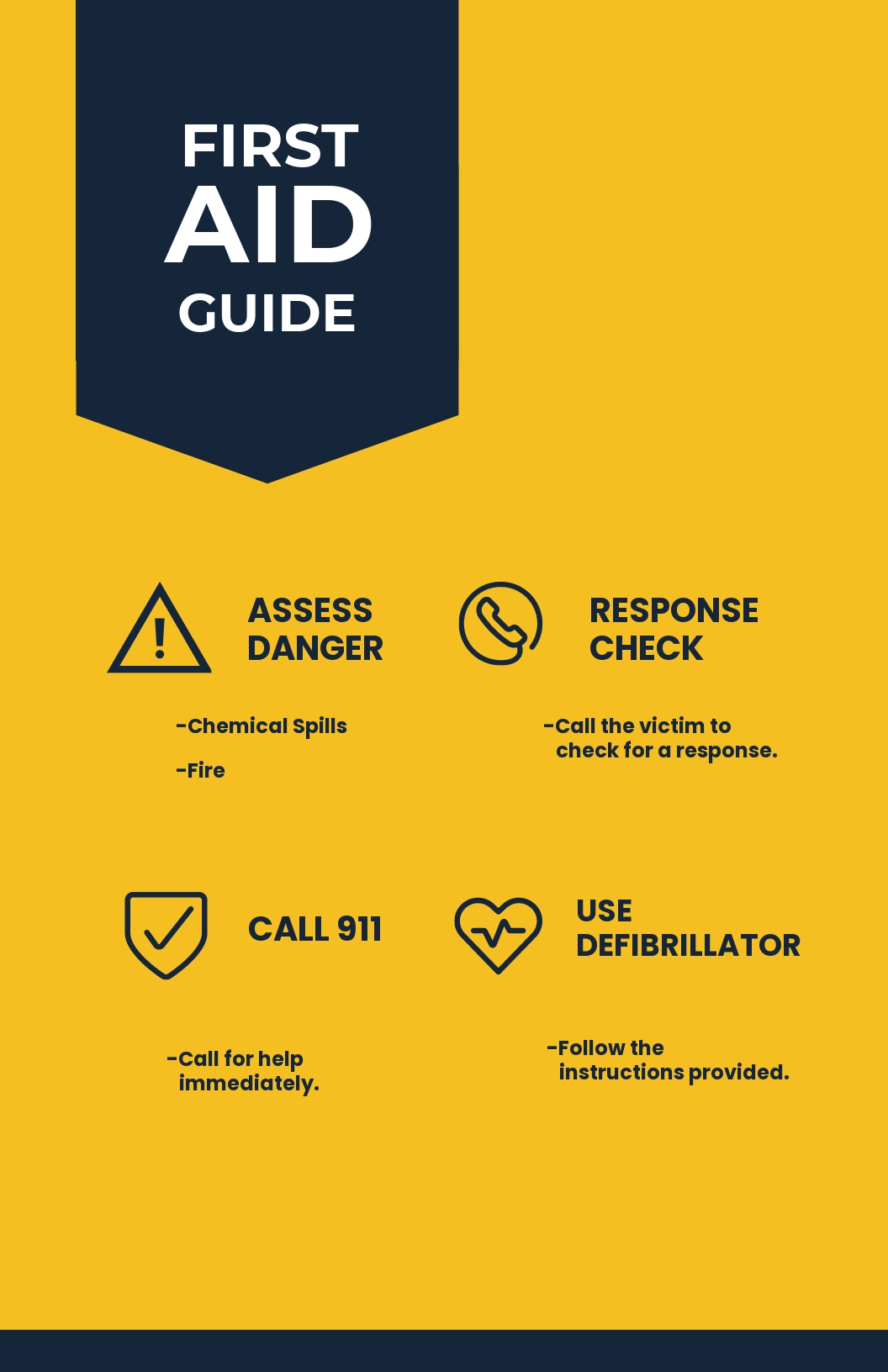First Aid for Construction Sites Poster Template [Free JPG