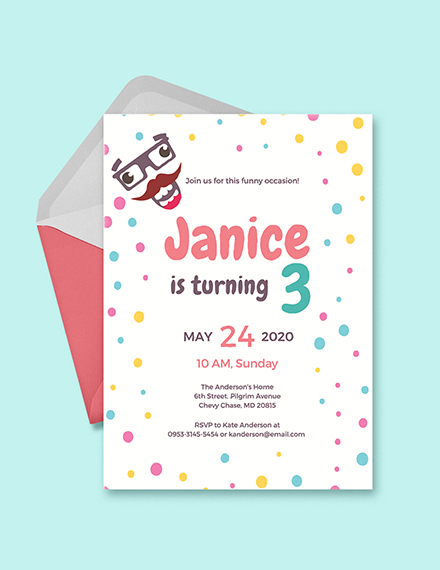 kids birthday party invitation template download 344 invitations