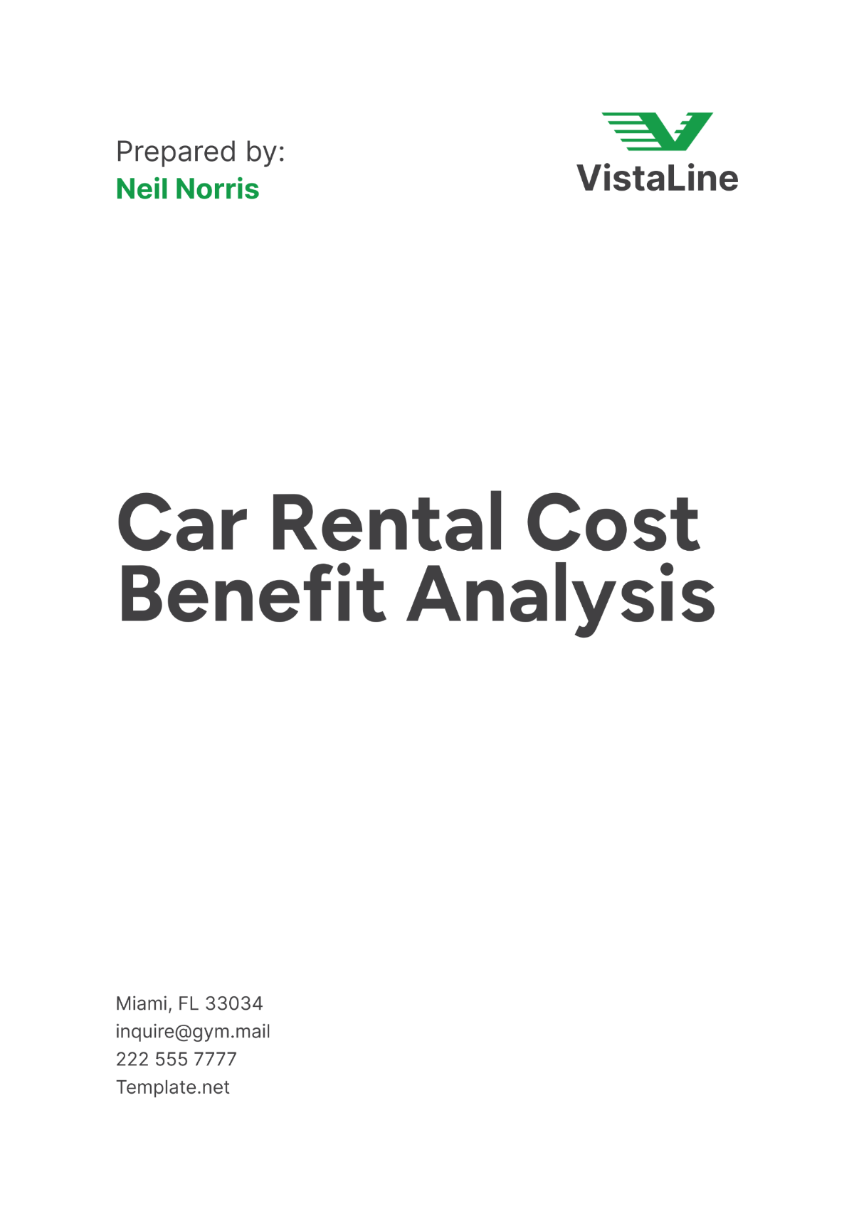 Car Rental Cost Benefit Analysis Template - Edit Online & Download