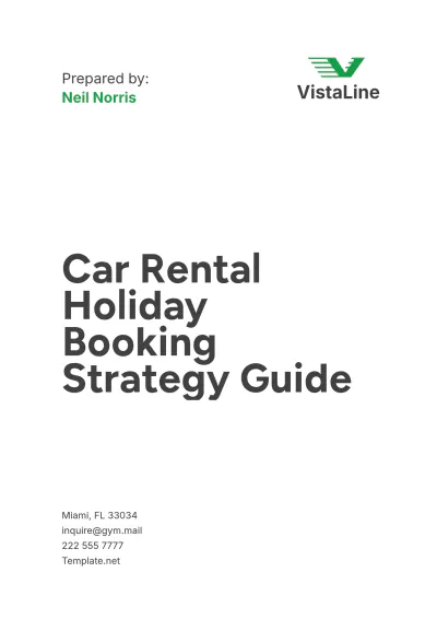 Free Car Rental Holiday Booking Strategy Guide Template to Edit Online