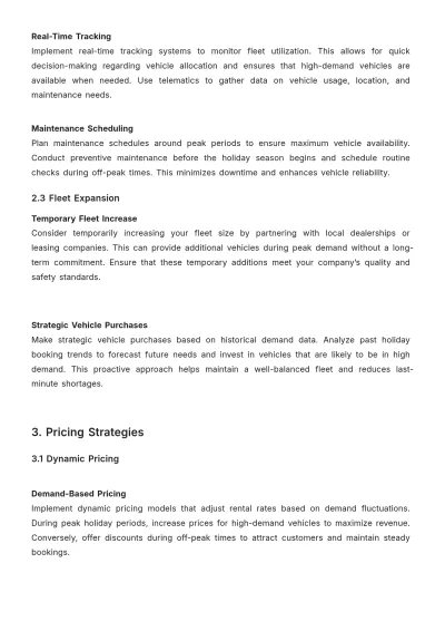 Free Car Rental Holiday Booking Strategy Guide Template to Edit Online