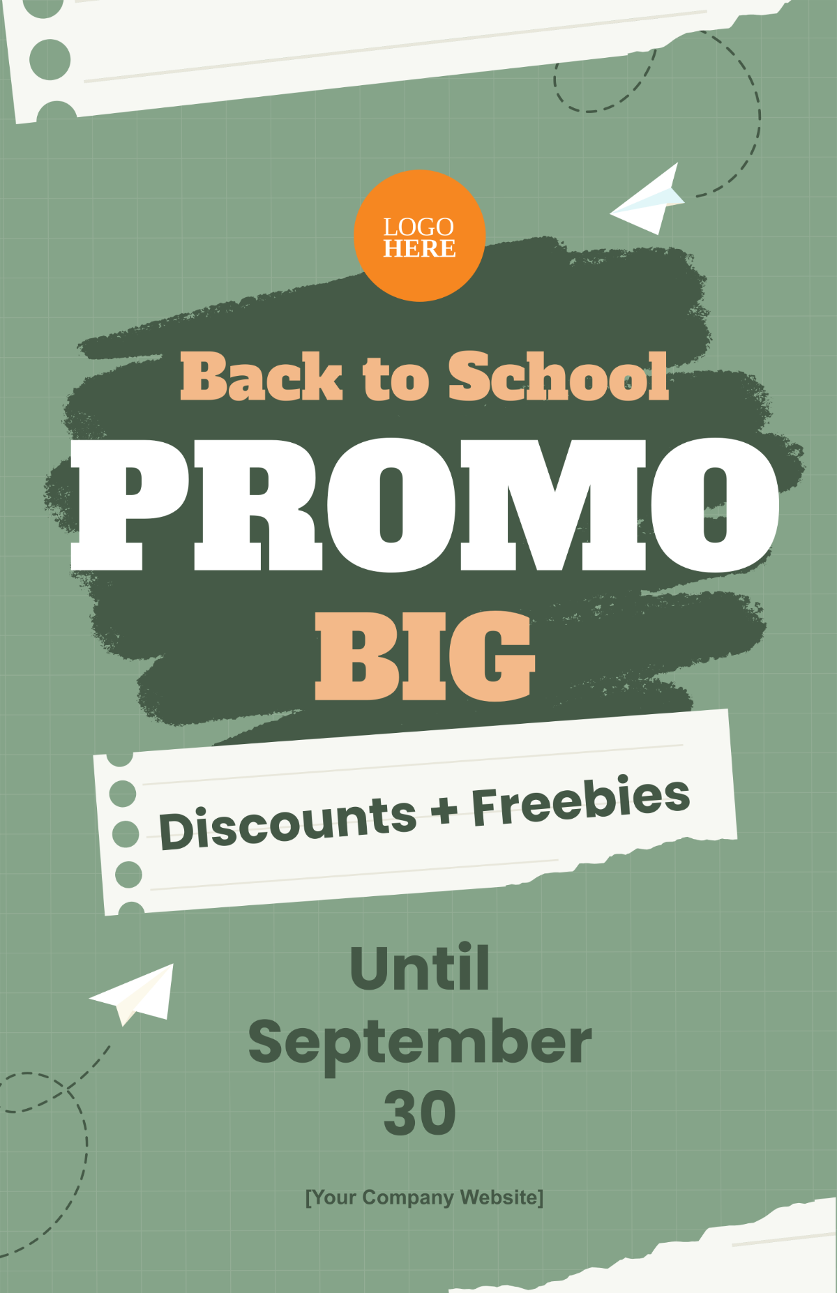 Back to School Promotion Poster