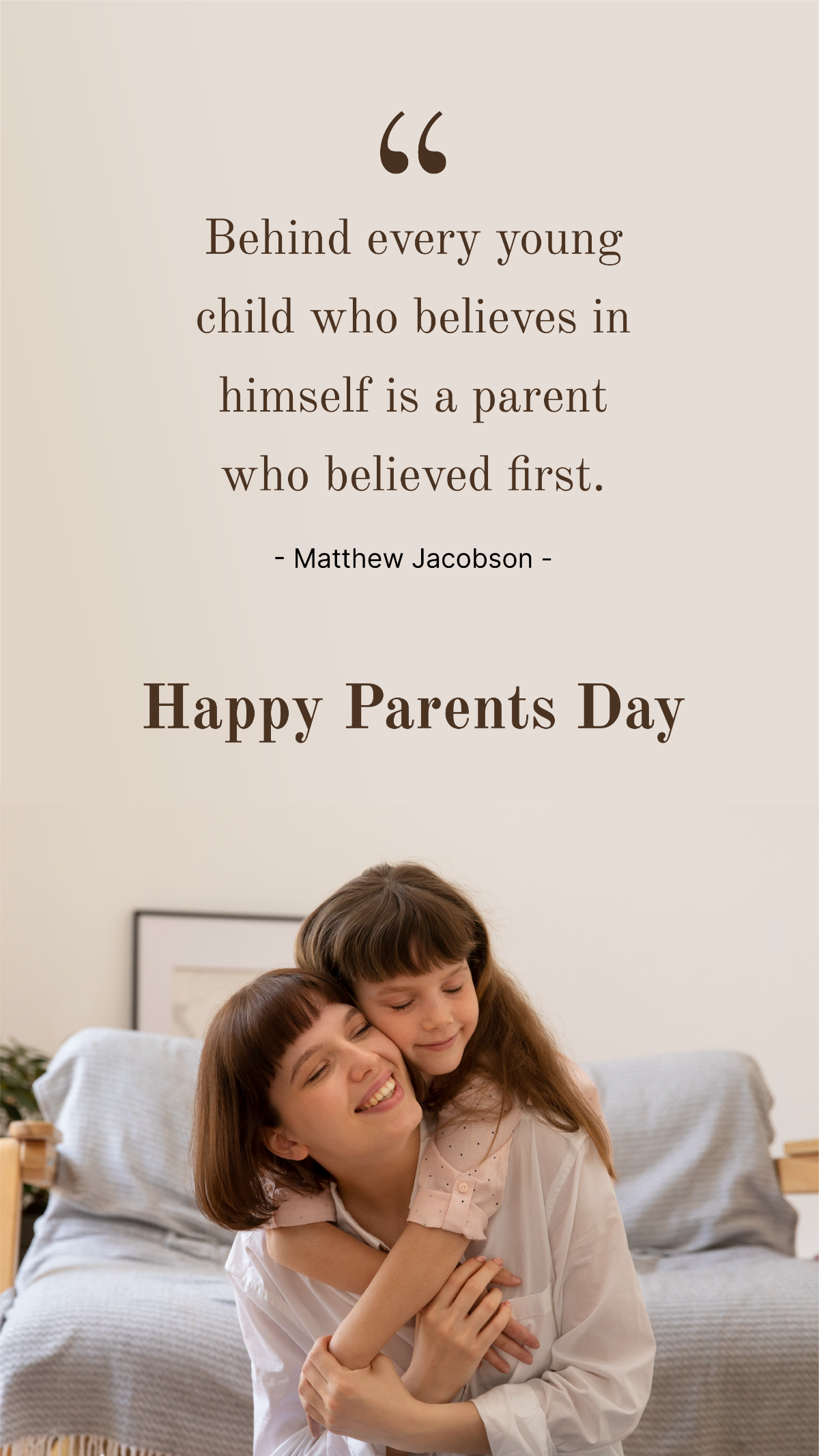 Inspirational Parents Day Quote